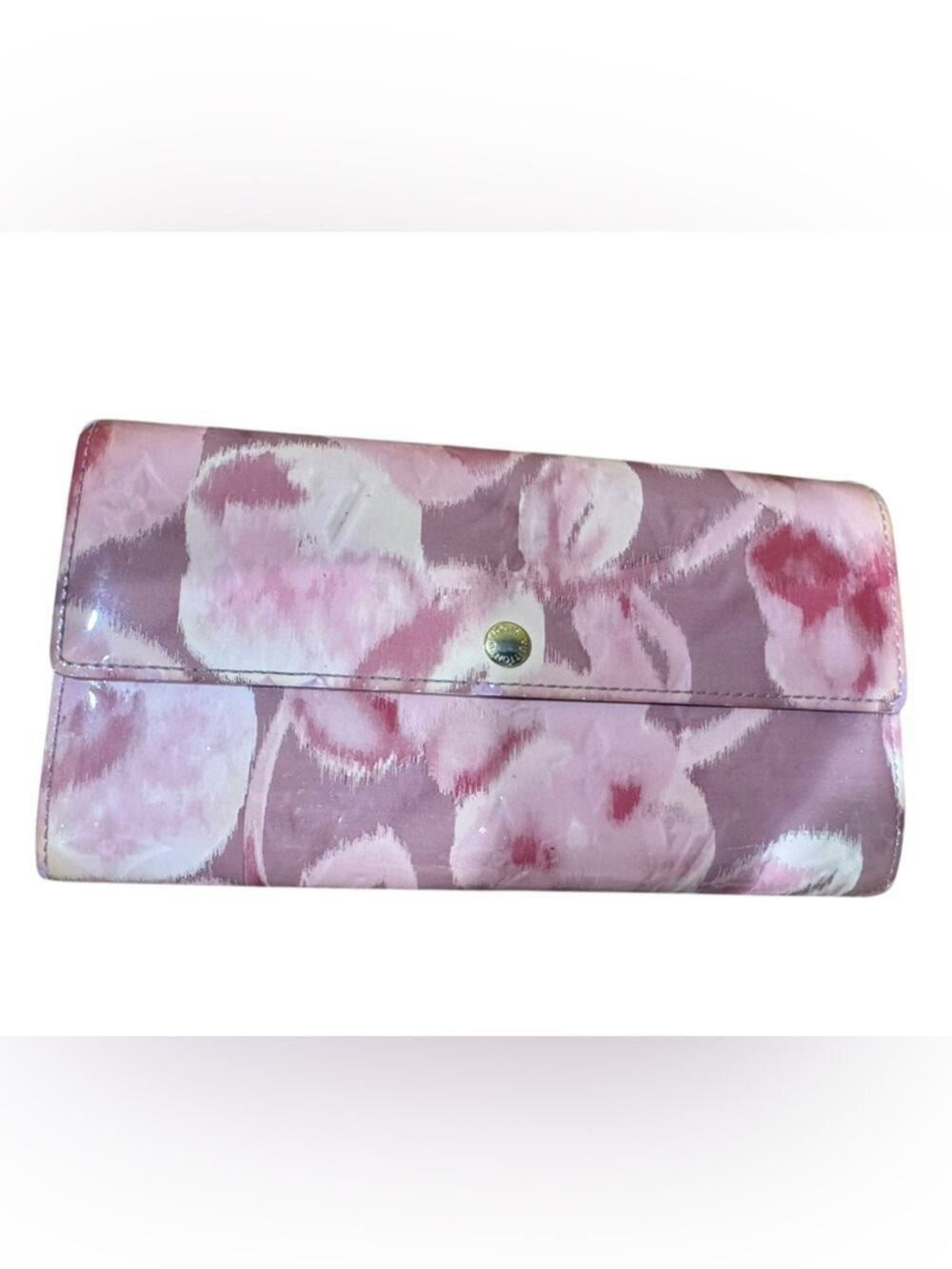 Louis Vuitton Monogram Vernis Limited Edition Ikat Sarah Wallet dust bag, COA